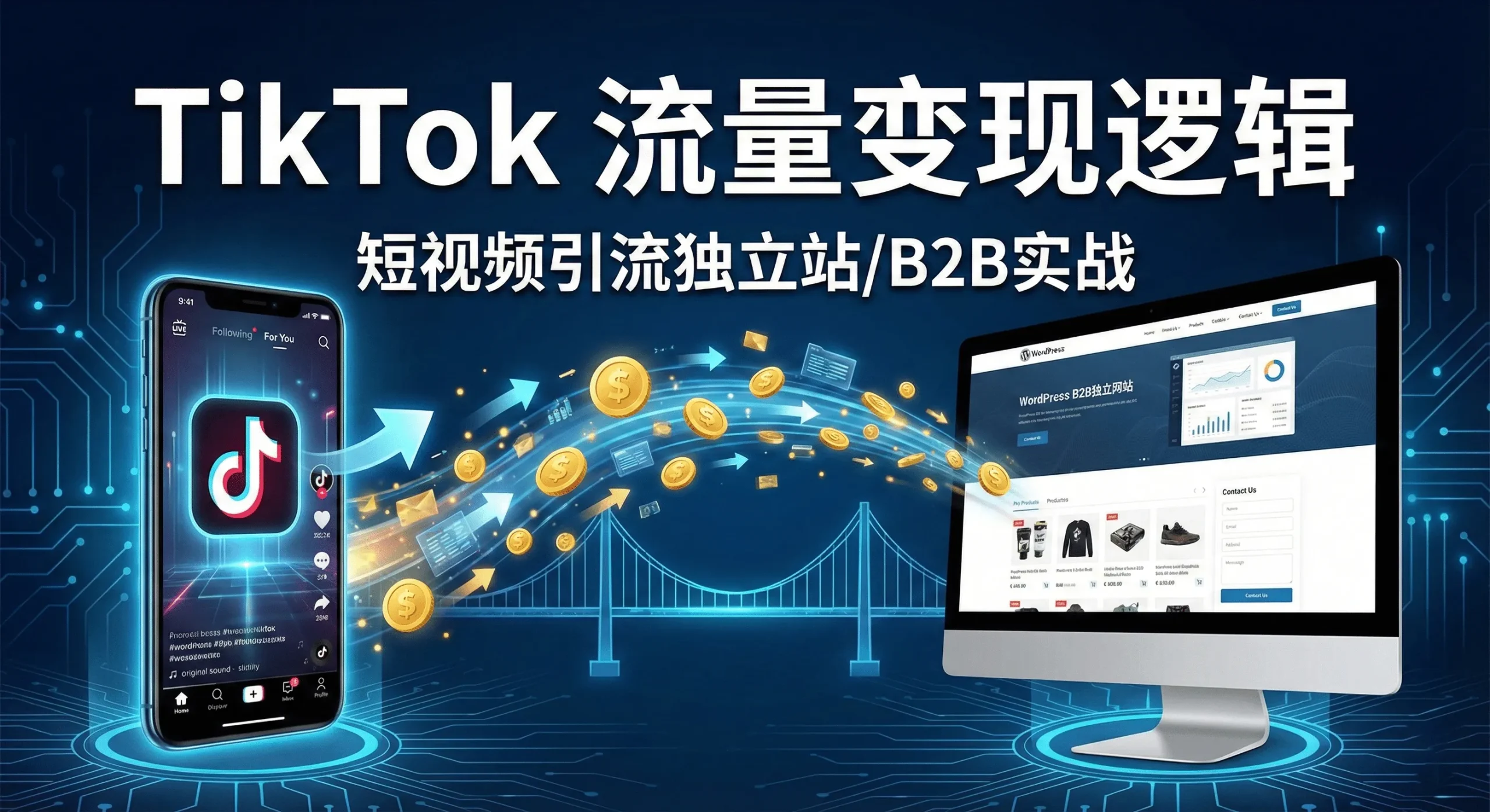 TikTok 流量变现逻辑：如何利用短视频为独立站/B2B业务引流（实战解析）