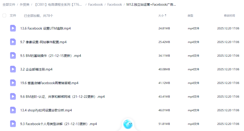 图片[1]-拒绝封号与盲投！Facebook 独立站投手进阶实战课（BM详解+数据追踪篇）-Lifanji 跨境站长资源库