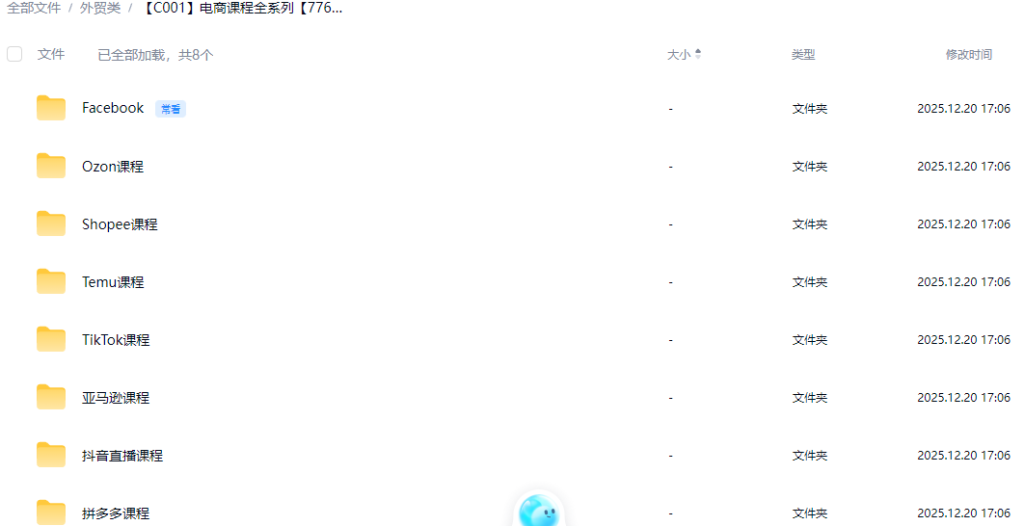 图片[1]-电商人的“百科全书”：8大主流平台实战课合集（从亚马逊到TikTok全覆盖）-Lifanji 跨境站长资源库
